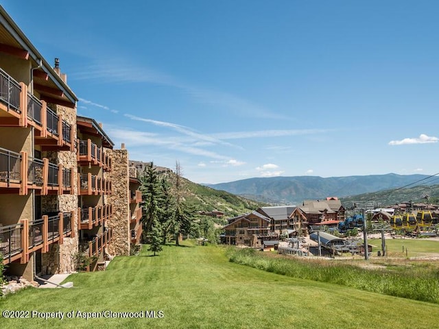 view of mountain background