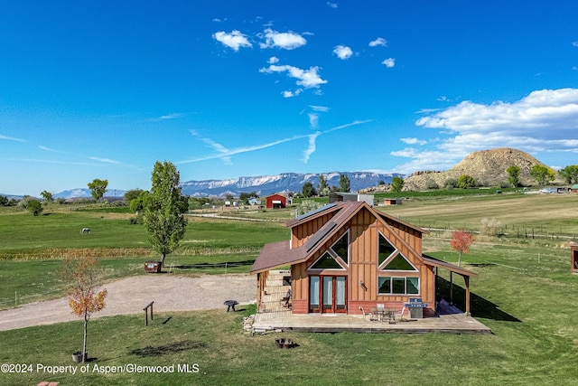 exterior space featuring a rural view