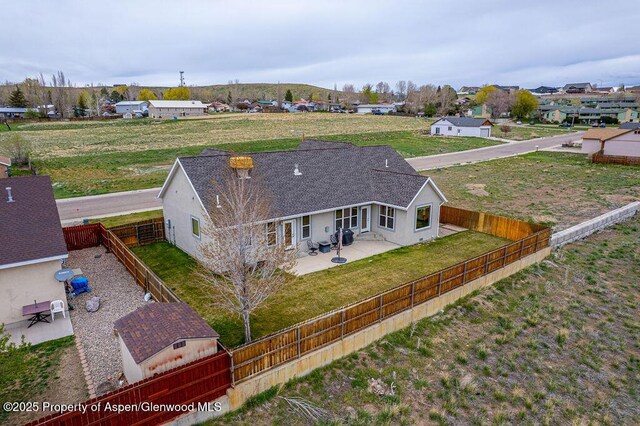 view of subject property