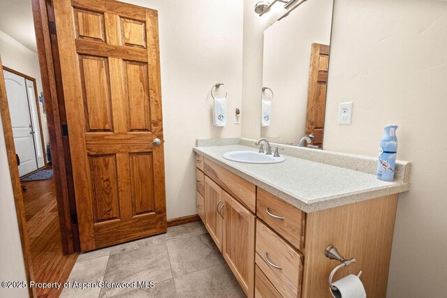 bathroom with vanity