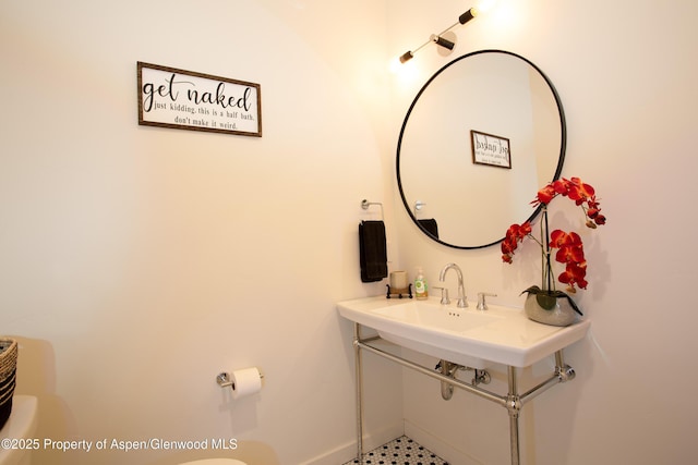 bathroom featuring tile patterned floors