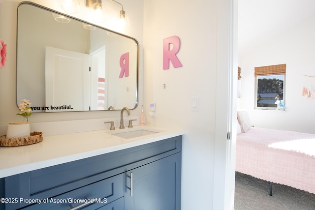 bathroom with vanity