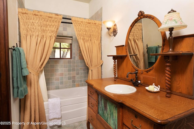 5548 Frying Pan Rd, Basalt, CO 81621 - bathroom with vanity and tile patterned flooring