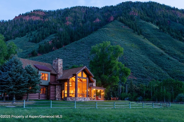 5548 Frying Pan Rd, Basalt, CO 81621 - view of mountain backdrop with a forest
