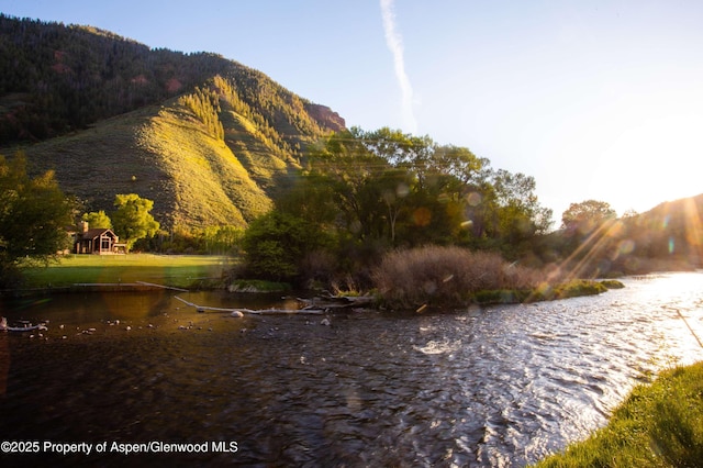 5548 Frying Pan Rd, Basalt, CO 81621 - water view featuring a mountain backdrop