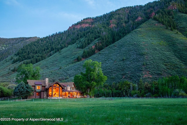 5548 Frying Pan Rd, Basalt, CO 81621 - mountain view with a heavily wooded area