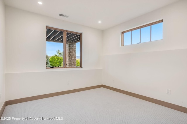 112 Bowles Dr, Carbondale, CO 81623 - empty room featuring carpet, baseboards, and recessed lighting