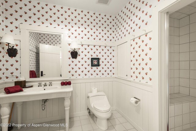 800 Chateau Way, Snowmass, CO 81654 - bathroom featuring tile patterned floors and toilet