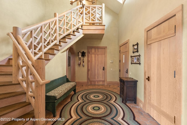 800 Chateau Way, Snowmass, CO 81654 - tiled entrance foyer featuring a high ceiling
