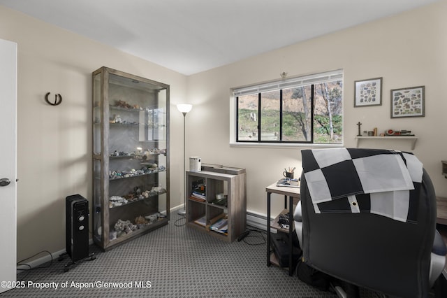 693 N 7th St, Silt, CO 81652 - view of carpeted home office