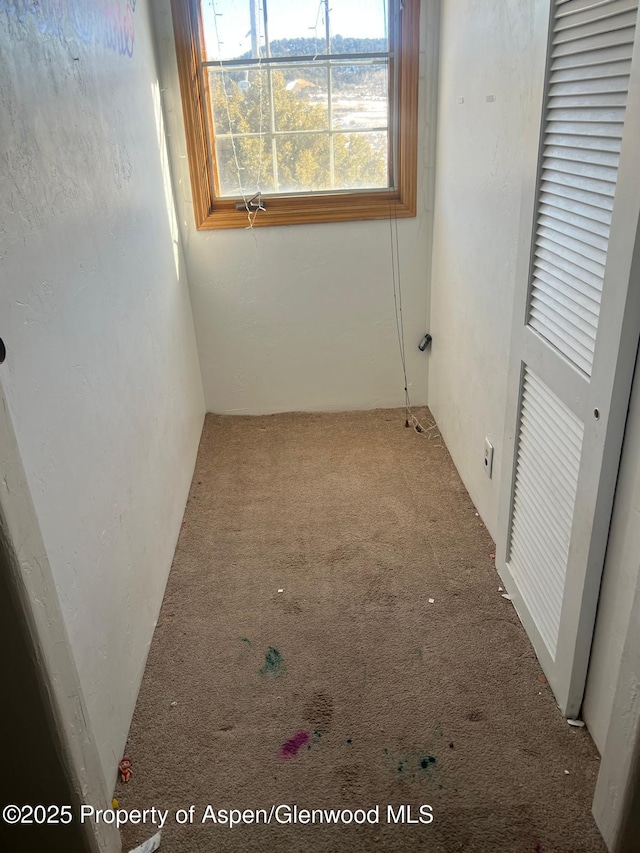 view of carpeted empty room