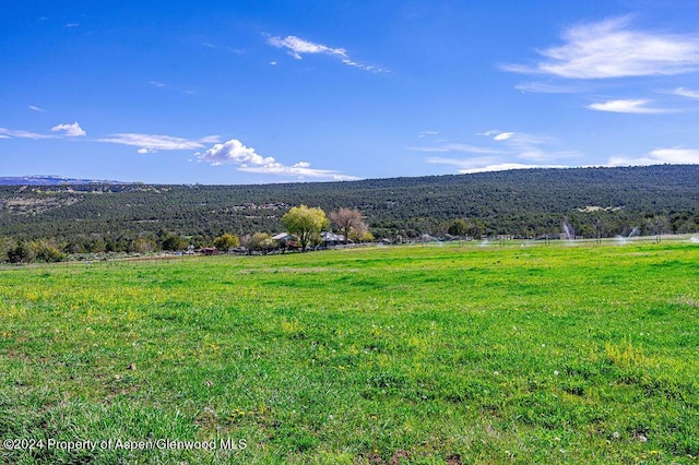 property view of mountains with a rural view