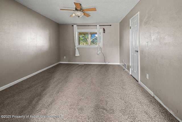 830 Exmoor Rd, Craig, CO 81625 - spare room featuring a ceiling fan, a textured ceiling, and carpet floors