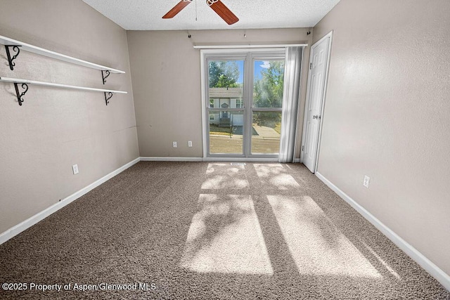 830 Exmoor Rd, Craig, CO 81625 - carpeted spare room with ceiling fan and a textured ceiling