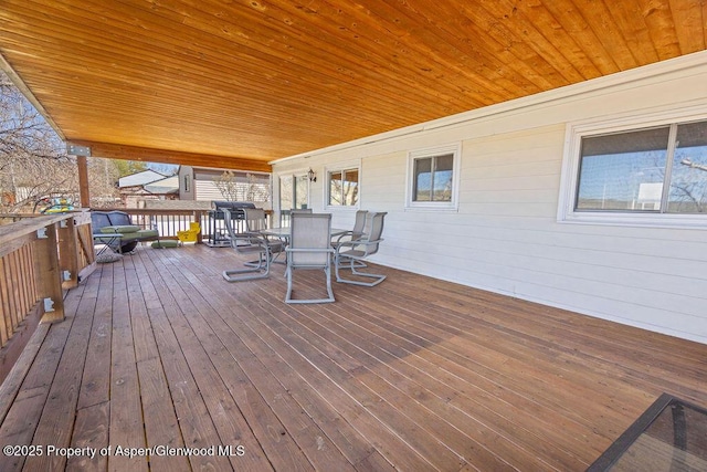 830 Exmoor Rd, Craig, CO 81625 - wooden terrace with outdoor dining area