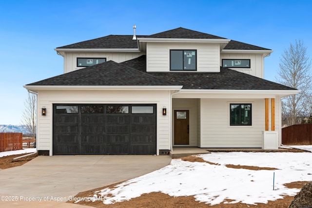 view of front of house featuring a garage