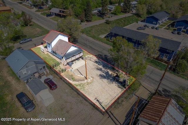 949 Breeze St, Craig, CO 81625 - aerial view of residential area featuring property parcel outlined