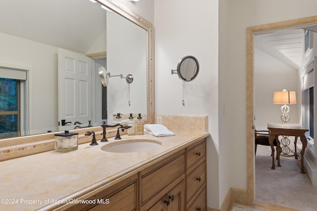 bathroom with vanity