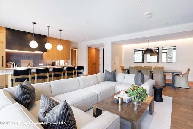 77 Wood Rd Unit 506, Snowmass Village, CO 81615 - living area with wood finished floors and recessed lighting