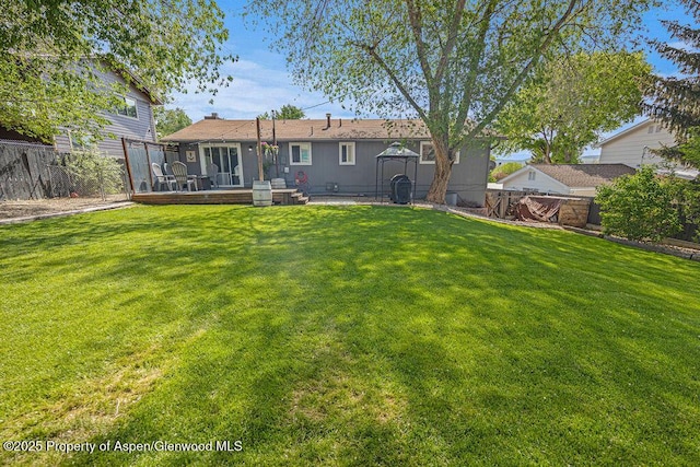 836 Ledford St, Craig, CO 81625 - rear view of property with a deck