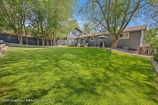 836 Ledford St, Craig, CO 81625 - view of yard featuring a deck