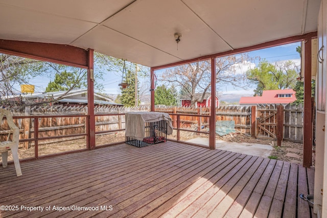 265 SW 11th Ave, Cedaredge, CO 81413 - deck with a fenced backyard