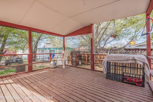 265 SW 11th Ave, Cedaredge, CO 81413 - deck with a fenced backyard