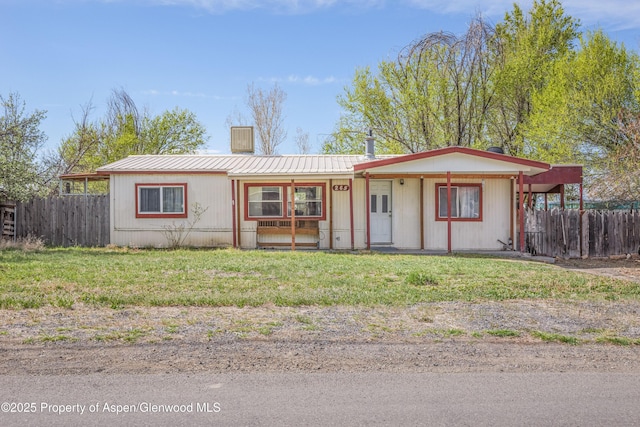 265 SW 11th Ave, Cedaredge, CO 81413 - view of front of house with metal roof