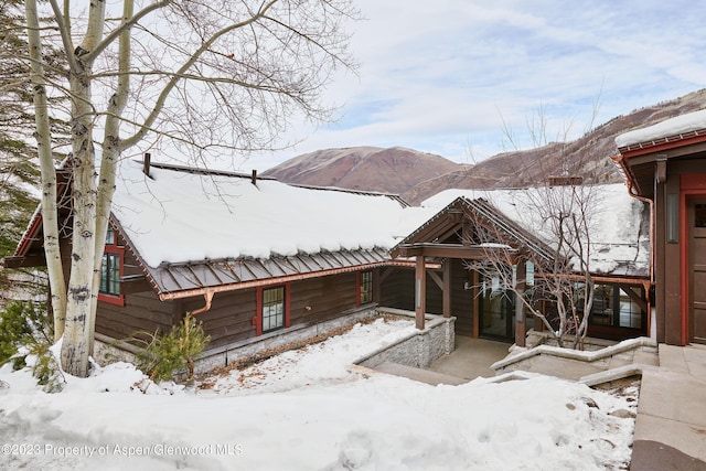 1271 Ute Ave, Aspen, CO 81611 - yard layered in snow with a mountain view