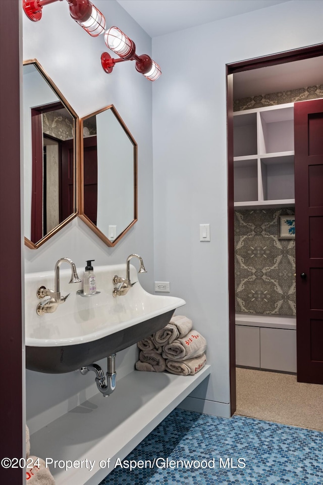 bathroom featuring sink