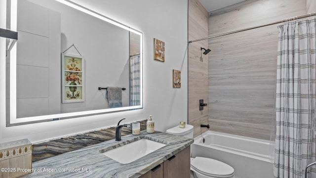 63 Meadow Creek Ct, Battlement Mesa, CO 81635 - full bath featuring shower / bath combo, toilet, and vanity