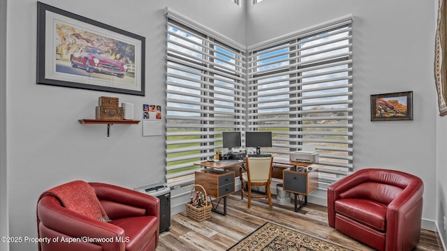 63 Meadow Creek Ct, Battlement Mesa, CO 81635 - office featuring wood finished floors