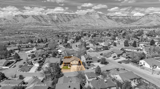31 Hawthorne Way, Parachute, CO 81635 - drone / aerial view featuring a mountain view and a residential view