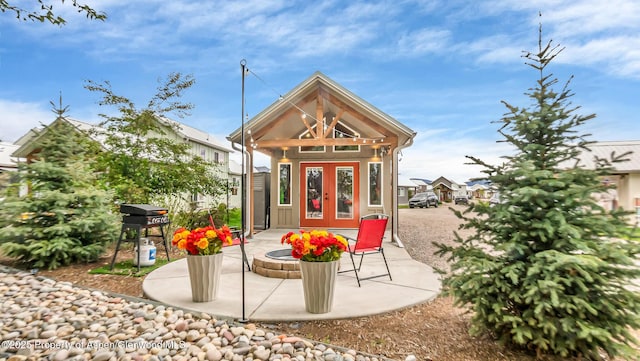329 River Frontage Rd # 14, Silt, CO 81652 - view of outbuilding with french doors