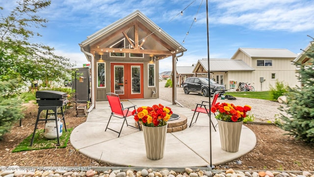 329 River Frontage Rd # 14, Silt, CO 81652 - rear view of property with french doors and a patio area