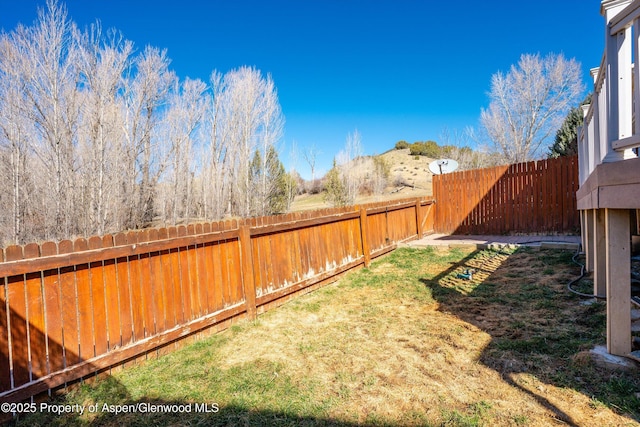 721 Pine Ct, New Castle, CO 81647 - view of yard featuring a fenced backyard
