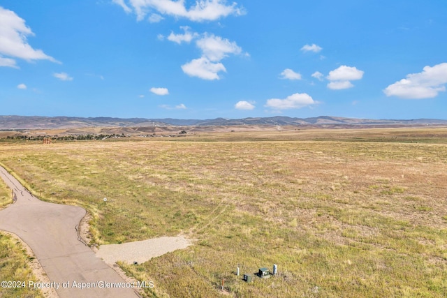 view of mountain feature featuring a rural view