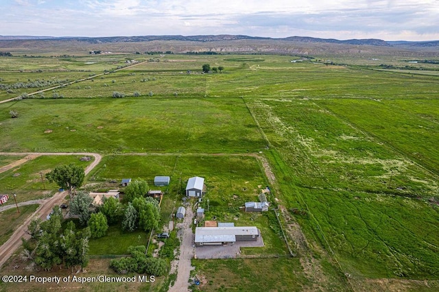 261 Ellis Ave, Maybell, CO 81640 - bird's eye view featuring a mountain view and a rural view