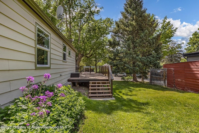 1114 Blake Ave, Glenwood Springs, CO 81601 - view of yard featuring a deck