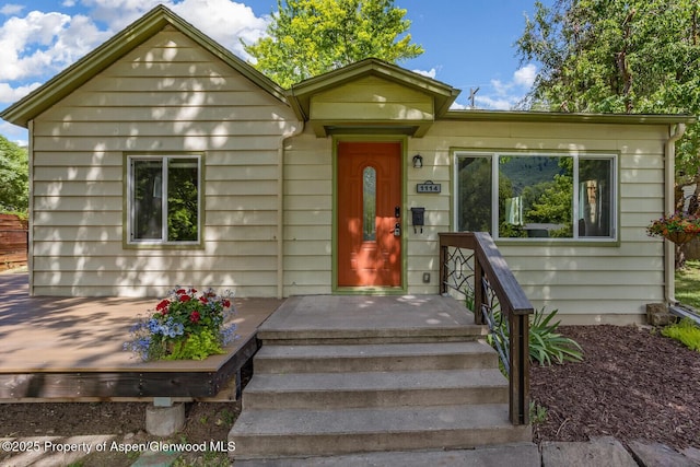 1114 Blake Ave, Glenwood Springs, CO 81601 - view of front of house with a deck
