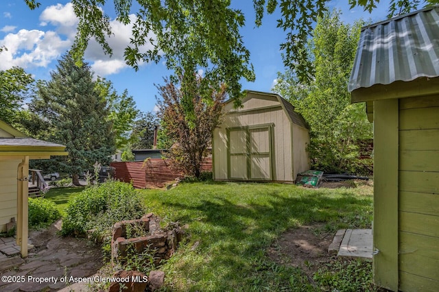 1114 Blake Ave, Glenwood Springs, CO 81601 - view of grassy yard featuring a storage unit