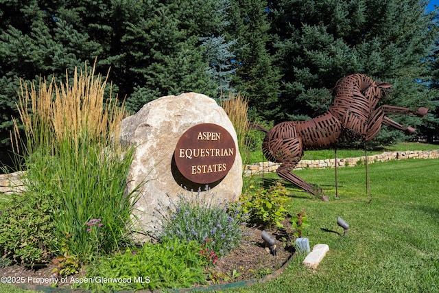 123 Corral Dr, Carbondale, CO 81623 - community / neighborhood sign with a yard