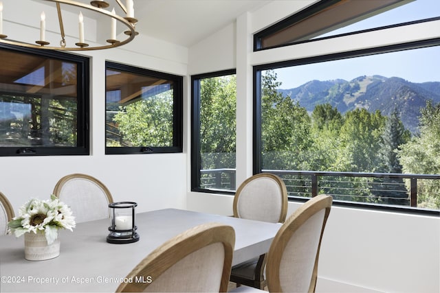 59 Herron Hollow Rd, Aspen, CO 81611 - sunroom featuring a mountain view