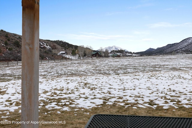 13 Laird Ln, Glenwood Springs, CO 81601 - yard layered in snow featuring a mountain view