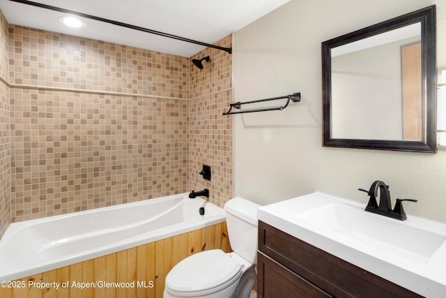 456 County Road 294, Rifle, CO 81650 - bathroom with toilet, shower / bathtub combination, and vanity