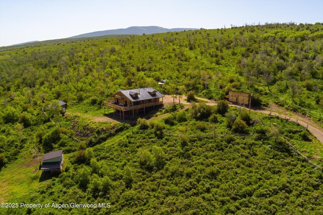 200 Forest Dr, Carbondale, CO 81623 - aerial view of property and surrounding area with a heavily wooded area