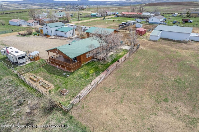 1020 Thompson Way, Craig, CO 81625 - birds eye view of property with a mountain view and a rural view