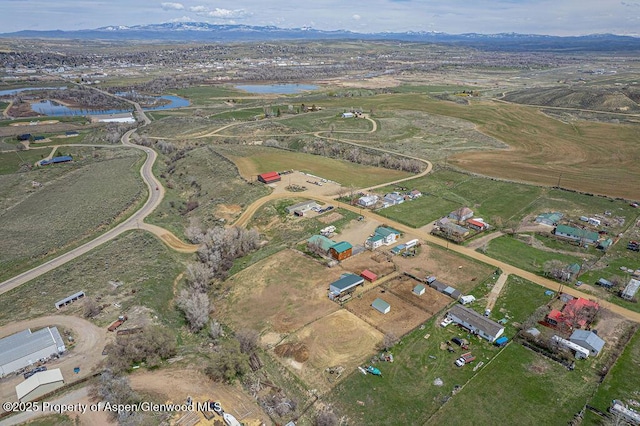 1020 Thompson Way, Craig, CO 81625 - birds eye view of property with a water and mountain view
