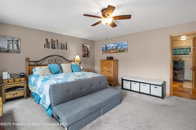170 Deer Run, Carbondale, CO 81623 - bedroom with carpet floors and a ceiling fan