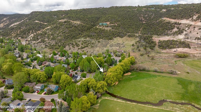 170 Deer Run, Carbondale, CO 81623 - aerial view of property and surrounding area featuring mountains and nearby suburban area